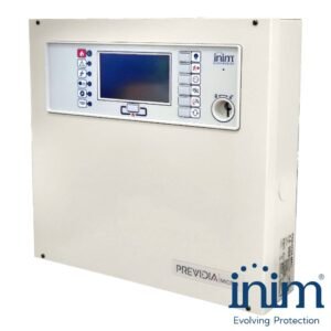 INIM Central convencional Previdia Micro. Indicadores LED. Con canal de extinción. Caja Pequeña. Color Gris