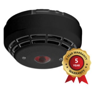 KIDDE COMMERCIAL Detector de calor/óptico dual con sirena y flash analogico inteligente serie Excellence con aislador. Color negro