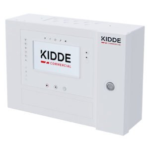 KIDDE COMMERCIAL Panel de incendios analogico de 2 lazos con pantalla táctil. Caja pequeña