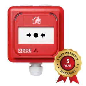 KIDDE COMMERCIAL Pulsador analogico inteligente. Serie Excellence. IP67. Color Rojo