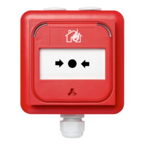 KIDDE COMMERCIAL Pulsador manual inteligente convencional resistente a la intemperie 100 Ω. Color rojo