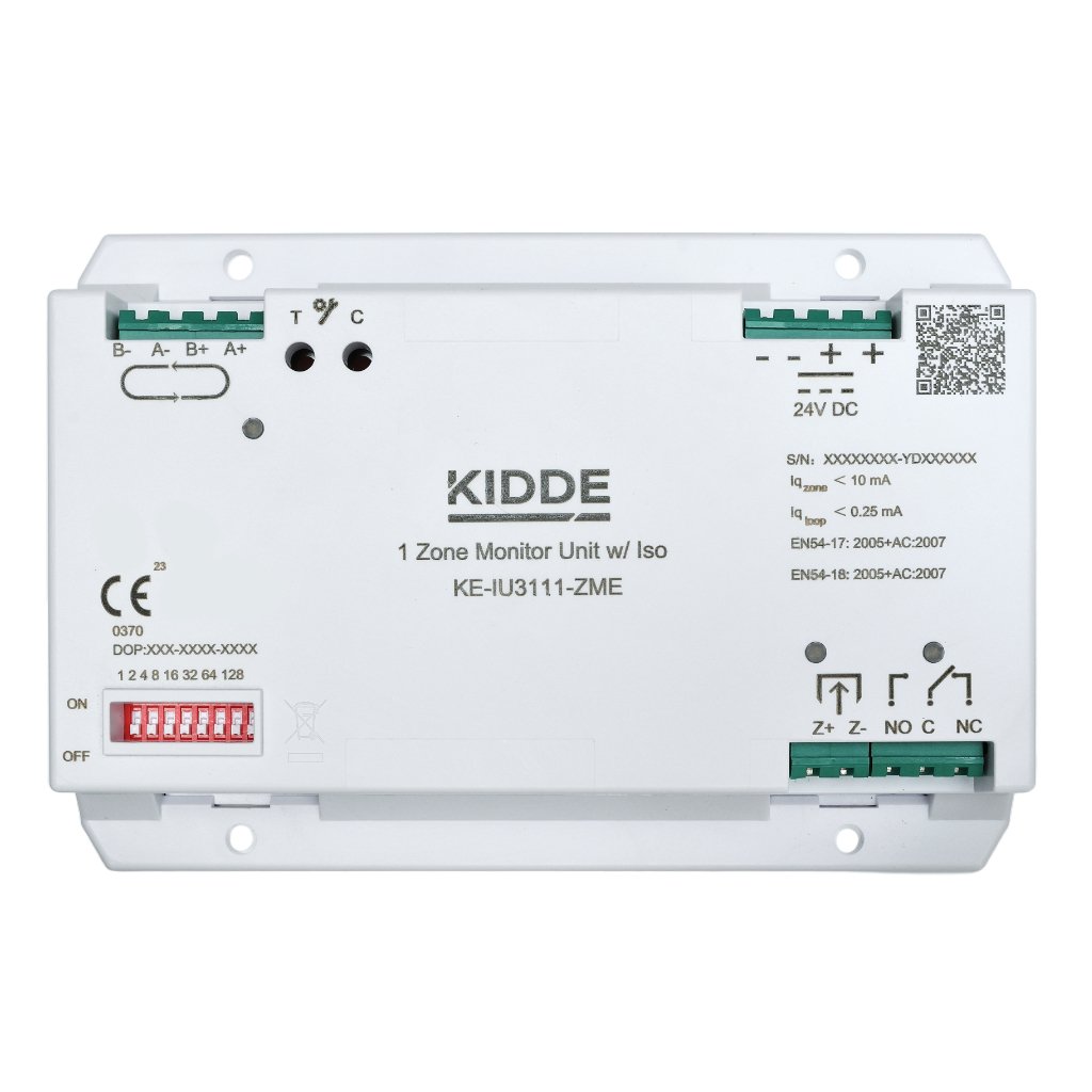 KIDDE COMMERCIAL Unidad inteligente analogica monitor de zona con aislador (alimentación ext.)