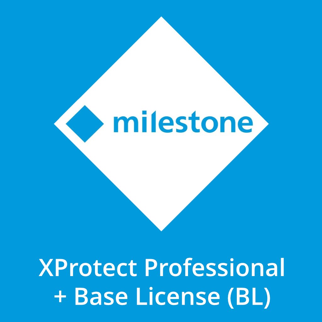 MILESTONE XProtect Professional + Base License (BL)