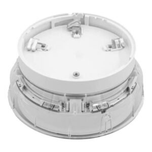 MORLEY Base de detector analógico con aislador. Con sirena y flash rojo integrados. Color Blanco