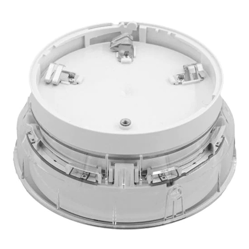 MORLEY MI-BGL-PC-I Base de detector analógico con aislador. Con flash rojo integrado. Color Blanco