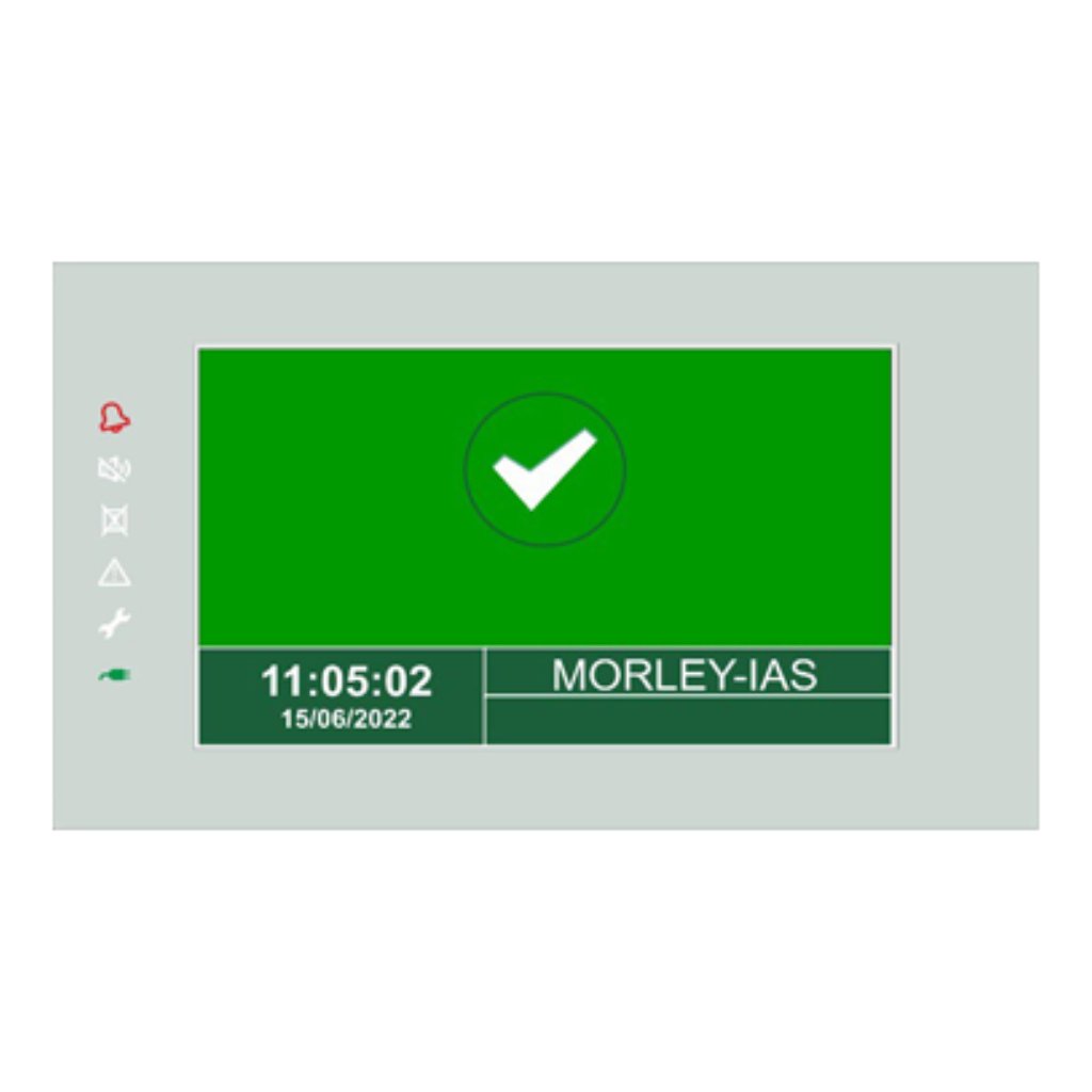 MORLEY Repetidor de panel de control MAX de 7". Configurable como indicación/zonas
