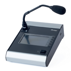 NOTIFIER Estación de llamada ETH con micrófono de cuello de cisne y pantalla táctil de 4