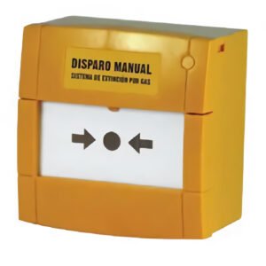 NOTIFIER Pulsador KAC Disparo de Extinción EN-12094-3. Color Amarillo