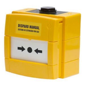 NOTIFIER Pulsador KAC Disparo de Extinción EN-12094-3. IP65. Color Amarillo