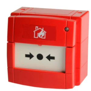 NOTIFIER Pulsador manual de alarma estanco vía radio en red Mesh de Agile. Incluye 4 pilas CR123A