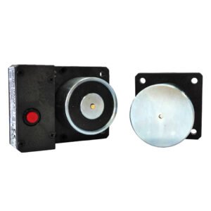 NOTIFIER Retenedor Electromagnético de 500 Nm. Pulsador desbloqueo