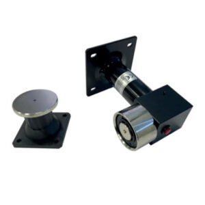 NOTIFIER Retenedor electromagnetico de 400N. Soporte 150mm. Cabezal giratorio. Pulsador desbloqueo