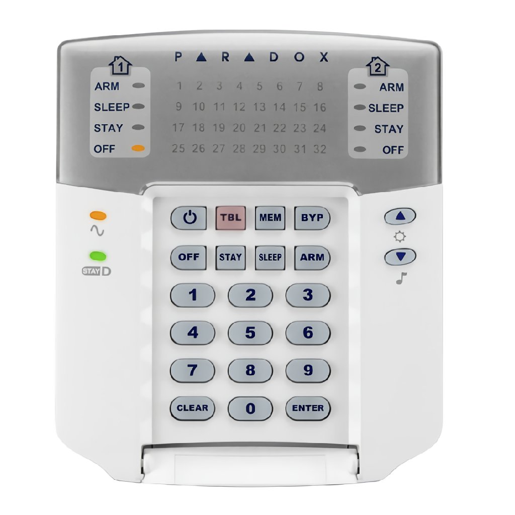 PARADOX Teclado PARADOX LED K32+ cableado. Grado 2