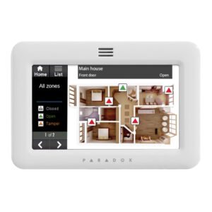 PARADOX Teclado PARADOX pantalla táctil 5’’. Color blanco. Grado 3