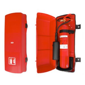 SIEX Armario modelo CO2 color rojo para extintor 5Kg
