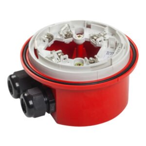 TELETEK Base profunda SensoIRIS WSB IP65 compatible con sirenas de pared SensoIRIS. Certificado EN60529