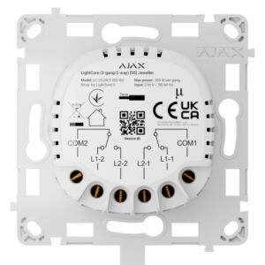 AjaxAjax LightSwitch LightCore 2-gang 2-way Jeweller. Interruptor Doble Conmutado