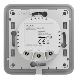 AjaxAjax LightSwitch LightCore 2-gang Jeweller. Interruptor Doble