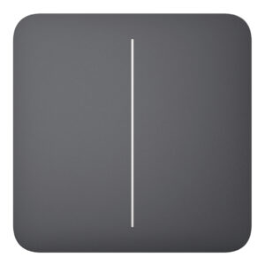 AjaxAjax LightSwitch SoloButton 2-gang. Pulsador Doble. Color Grafito