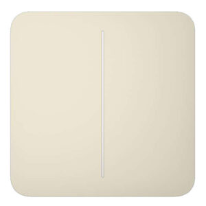 AjaxAjax LightSwitch SoloButton 2-gang. Pulsador Doble. Color Marfil
