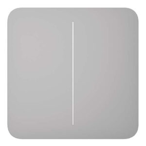 AjaxAjax LightSwitch SoloButton 2-gang. Pulsador Doble. Color Niebla