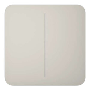 AjaxAjax LightSwitch SoloButton 2-gang. Pulsador Doble. Color Ostra