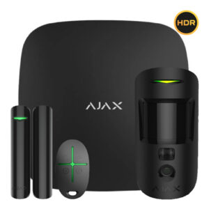AjaxAjax StarterKit Cam Plus Negro. Hub 2 Plus + MotionCam-HDR + DoorProtect + SpaceControl