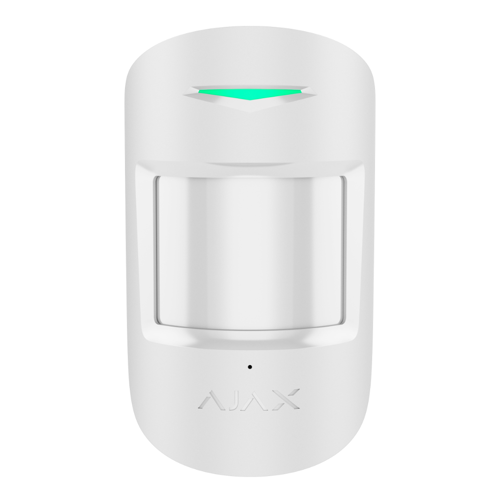 AjaxAjax Superior CombiProtect Jeweller. Detector PIR y rotura de cristal inalámbrico. Color blanco