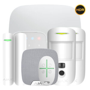 AjaxKit Ajax blanco. Hub 2 4G + 2MotionCam-HDR + DoorProtectPlus + SpaceControl + KeyPad + HomeSiren