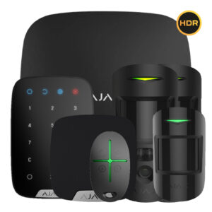 AjaxKit Ajax negro. Hub 2 + 2MotionCam-HDR + MotionProtect + SpaceControl + KeyPad + HomeSiren