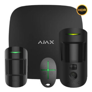AjaxKit Ajax negro. Hub 2 + MotionCam-HDR + MotionProtect + SpaceControl