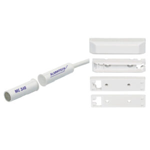 AlarmtechContacto magnético. G2. NC. 4 hilos. Plástico. IP 67. Inst. emp/sup. Incluye adaptadores