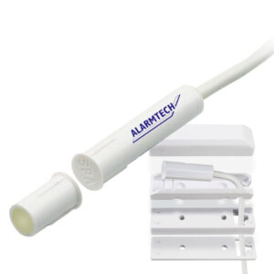 AlarmtechContacto magnético de alta seguridad. G3. NC. 4 hilos. Plástico. IP 67. Inst. emp/sup. Incluye adaptadores