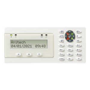 AritechTeclado LCD de 2x16 caracteres con lector de tarjetas. Grado 3