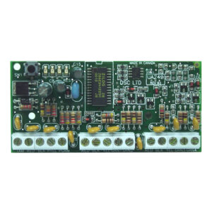 DSCMódulo Receptor Ví­a Radio DSC. Hasta 4 módulos pueden ser conectados a una central. Grado 2