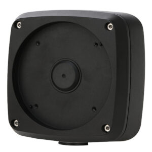 DahuaCaja conexiones impermeable cuadrada con anclaje circular en 4 puntos para IPC-MFW5241T2-E3-ASE-B. Color Negro