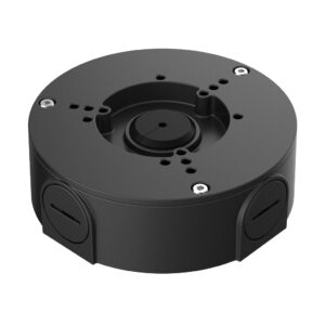 DahuaCaja conexiones impermeable para cámaras tubulares y Minidomos Dahua con anclaje en 3 puntos. Color Negro