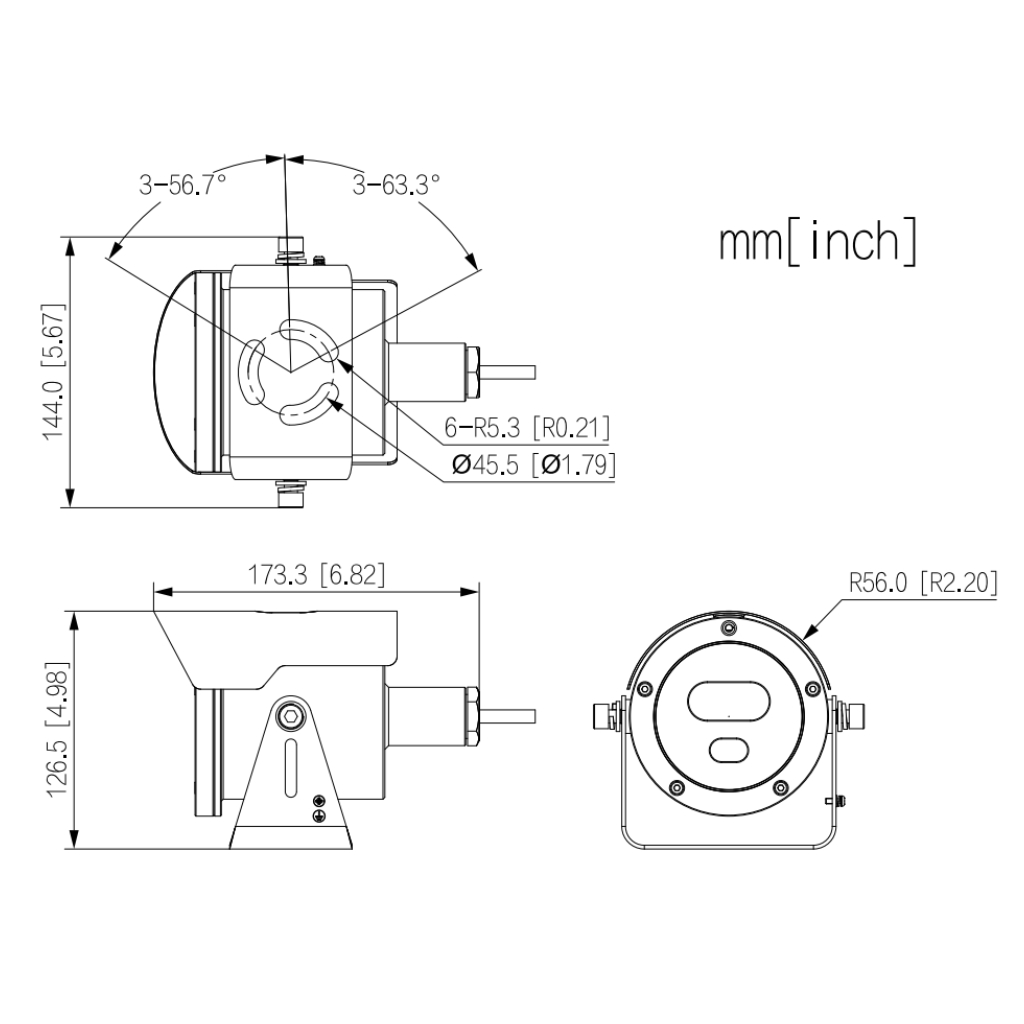 Cámara ATEX Explosion-proof 4M H265 WDR 4mm Starlight IR30m IP68 Acero inoxidable AI - Imagen 3