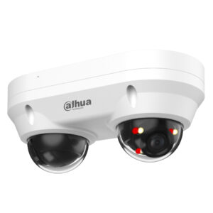 DahuaCámara IP H265 2x4MP Dual-Directional WDR Iluminación Dual LED20m/IR30m 2.8mm IP67 IK10 PoE AUDIO MIC E/S AI