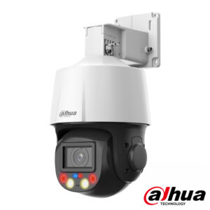 DahuaCámara PTZ IP 4M TiOC H265 WDR Iluminación Dual LED30m/IR50m 5x IP66 PoE AUDIO MIC E/S AI