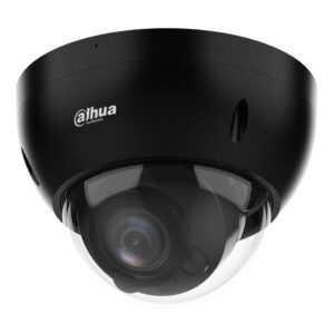 DahuaDomo IP H265 2M WDR Starlight IR40m 2.7-13.5VFM IP67 IK10 PoE MIC AI. Color negro