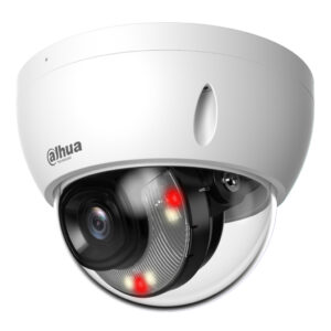 DahuaDomo IP H265 4M WDR Iluminación Dual LED30m/IR30m 2.8mm IK10 IP67 PoE SD AI