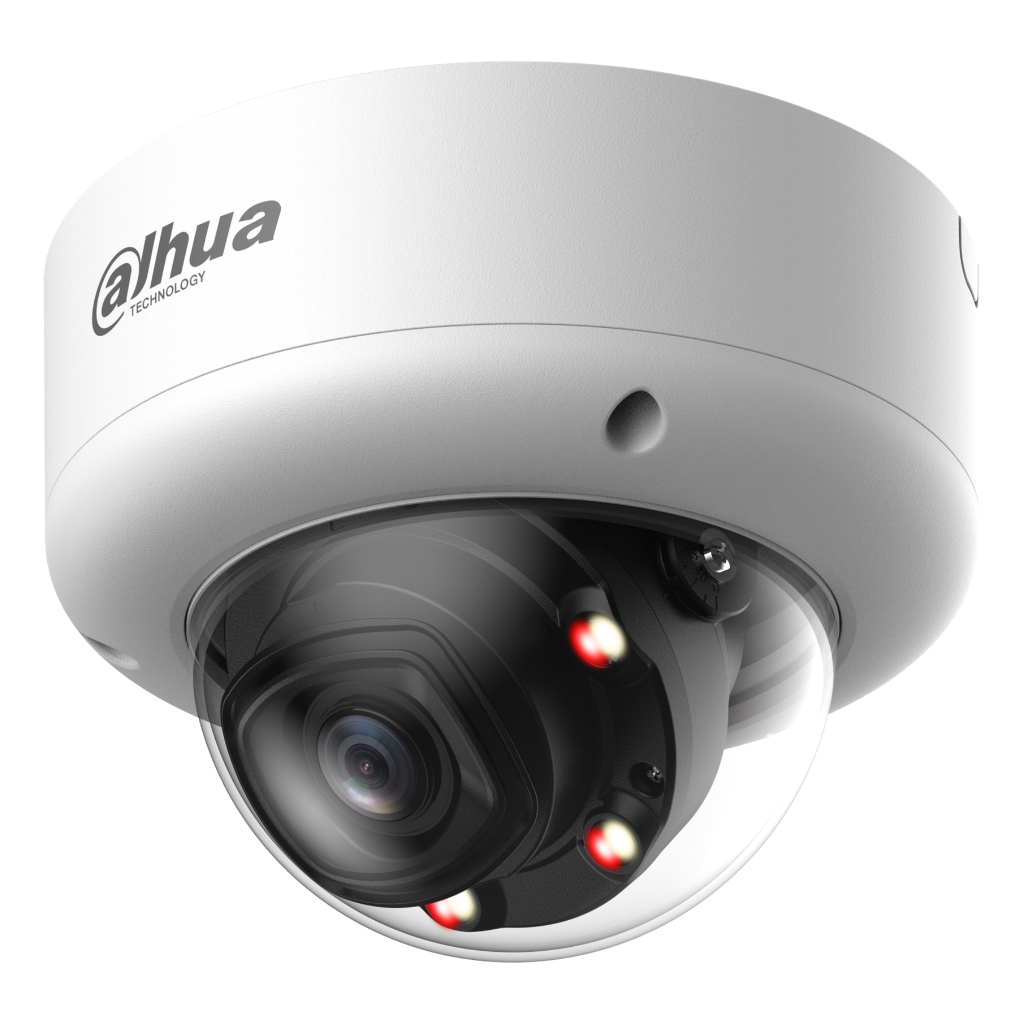 DahuaDomo IP H265 4M WDR140dB Iluminación Dual LED50m/IR60m 2.7-12VFM IK10 IP67 ePoE SD AUDIO MIC E/S AI
