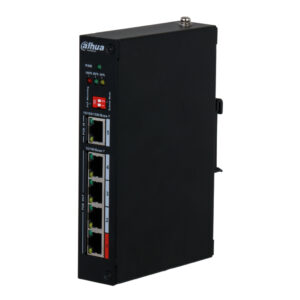 DahuaExtensor PoE 4 puertos 10/100 + 1 Uplink Gigabit PoE-In
