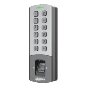 DahuaLector Autónomo Huella+PIN+remoto+Tarjeta Mifare IP65 IK08 PoE