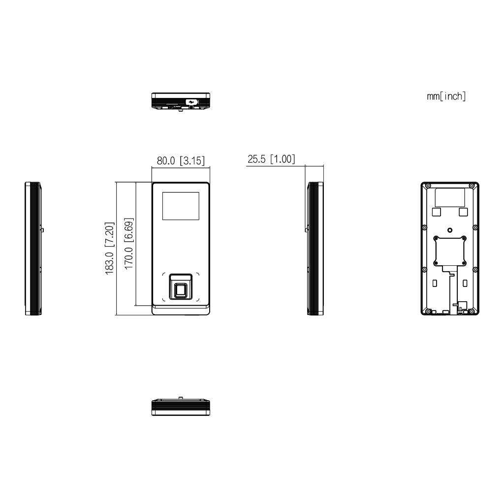 Lector Autónomo LCD 2.4" Huella+PIN+remoto+Tarjeta IDCard WiFi - Imagen 2
