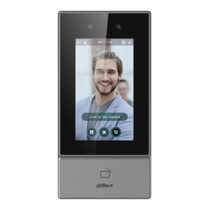 DahuaLector Autónomo LCD 4.3" táctil de Reconocimiento Facial+PIN+Tarjeta+QR WiFi 2.4GHz IP65
