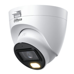 DahuaMiniDomo HDCVI 4EN1 2M 1080P WDR Iluminación Dual LED30m/IR30m Smart Light+ 2.8mm IP67 MIC Quick-to-install