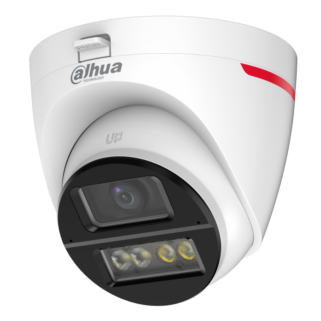 DahuaMiniDomo HDCVI 4EN1 WizColor PRO H265 2M WDR130dB Iluminación Dual LED50m/IR50m 2.8mm IP67 DUALMIC