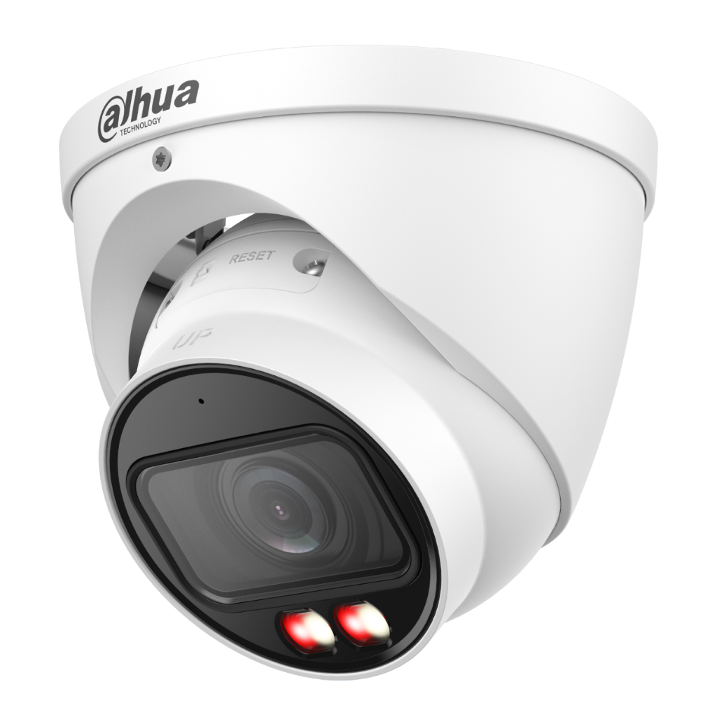DahuaMiniDomo IP 4M H265 FULL COLOR WDR Iluminación Dual LED40m/IR40m 2.7-13.5mm IP67 PoE MIC AI